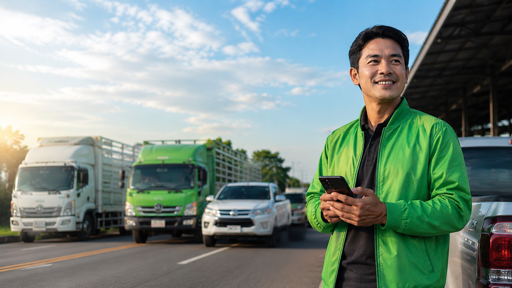 คนขับ Buntook รับงานขนส่ง หารายได้