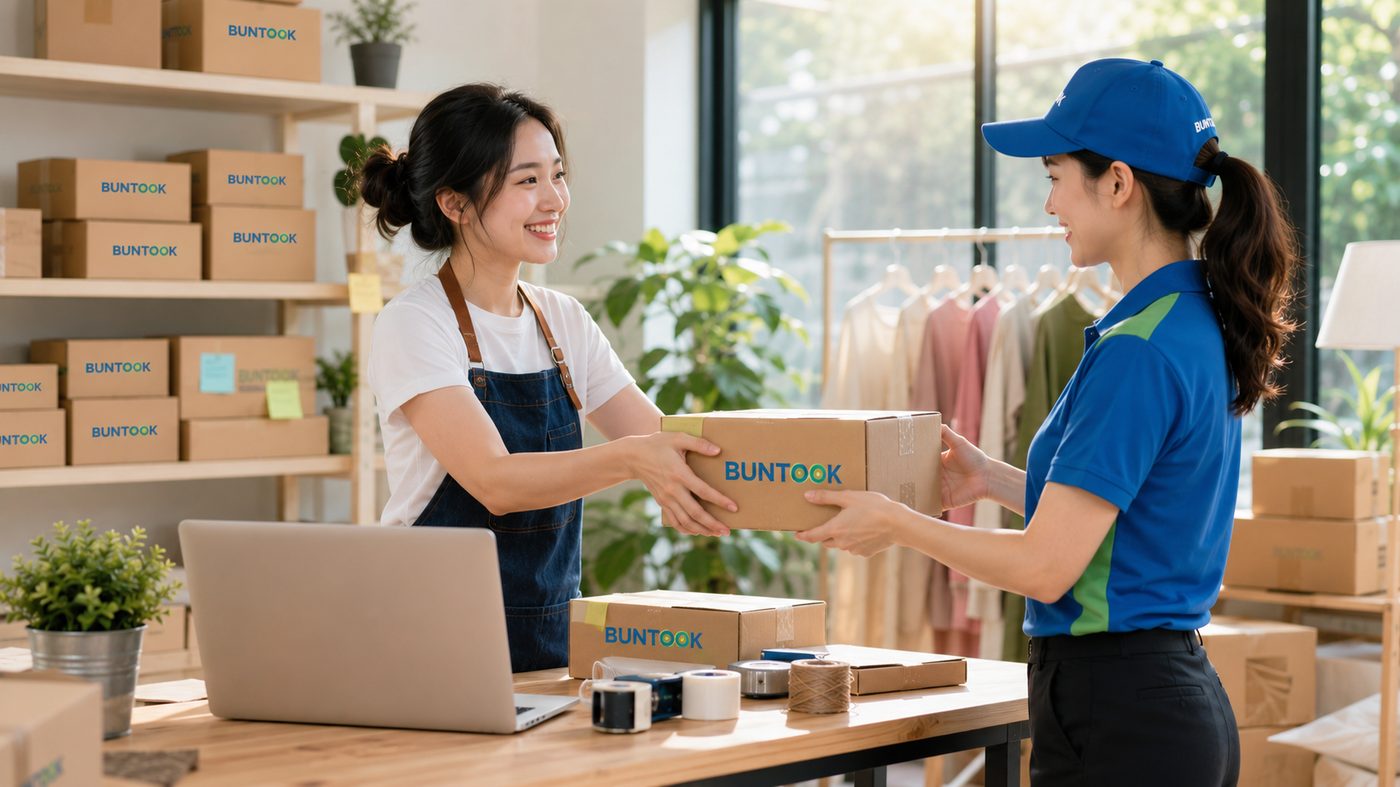 ร้านค้า SME ใช้ Buntook ส่งสินค้าให้ลูกค้า